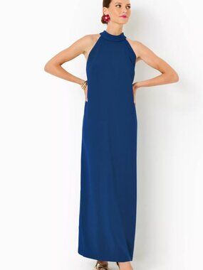 NEW Lilly Pulitzer Alaric Halter Maxi Dress sz 16 NWT